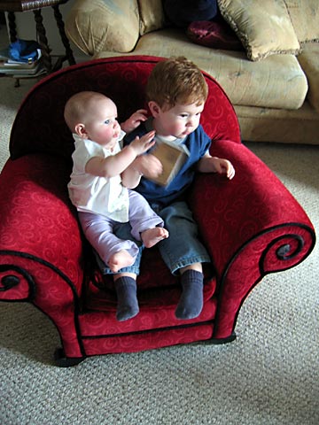 sharing the chair